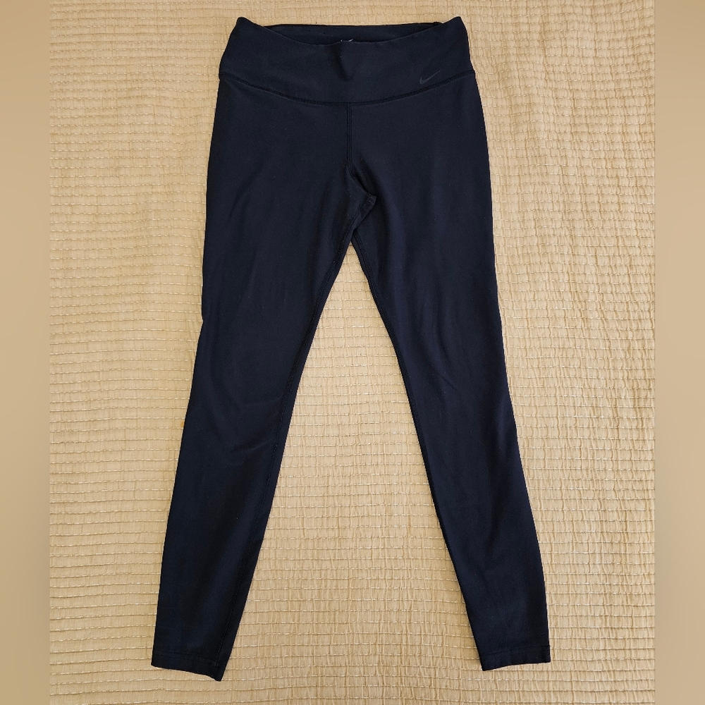 Nike Dri-Fit Legend Tight Fit Leggings Black Womens Sz Medium Athleisure - Picture 2 of 11